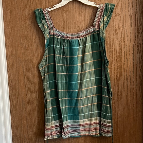 Torrid Green Plaid Blouse - Picture 2 of 6